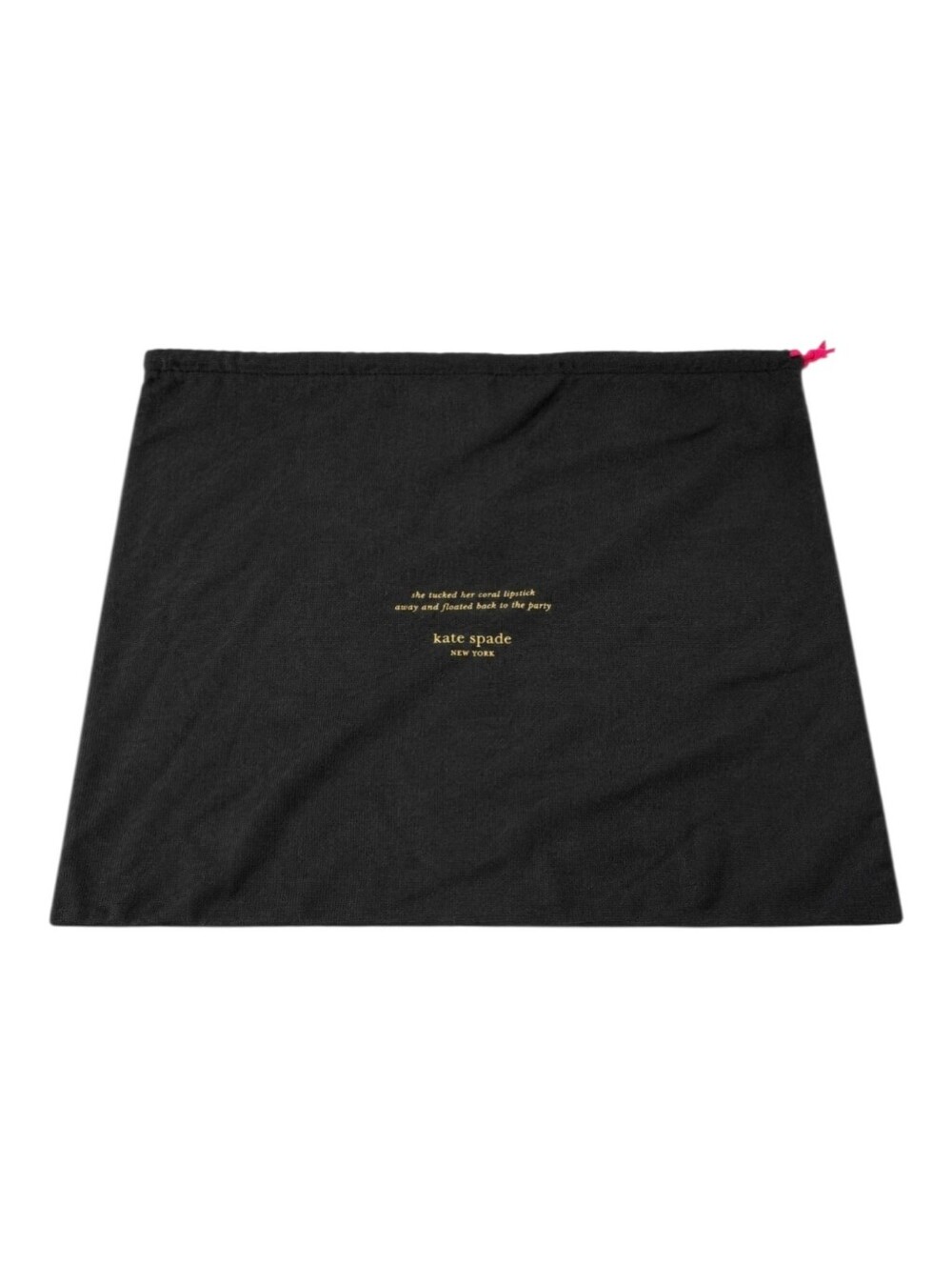Kate Spade New York Large Black Dust Bag Storage Pouch Purse Cover
